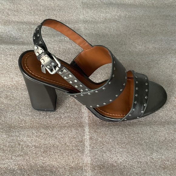 Coach Metallic Studded Block Heels - Picture 7 of 15